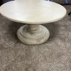 White Round Coffee Table