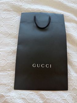Gucci Black Paper Shopping Bag