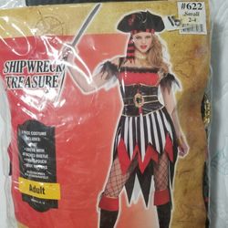 Halloween Pirate  Ladie  Costume 