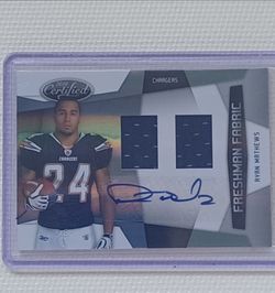 2010 PANINI FRESHMAN FABRIC RC PATCH RYAN MATHEWS CARD #31 102 OF 349