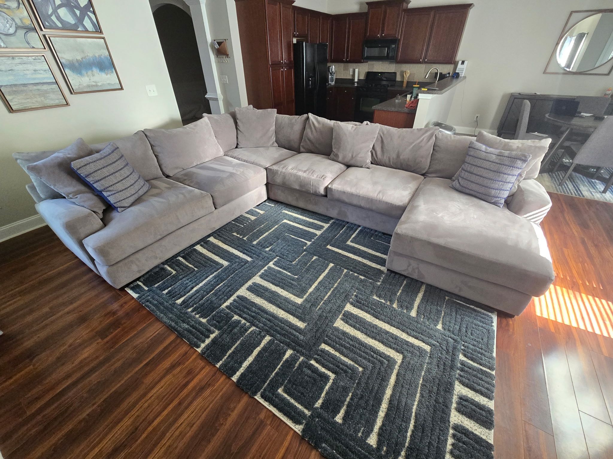 Gray Macys Sectional