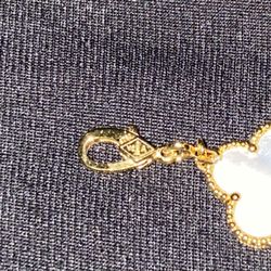 Plated Gold Mother Of Pearl Van Cleef And Arpels Braclet 