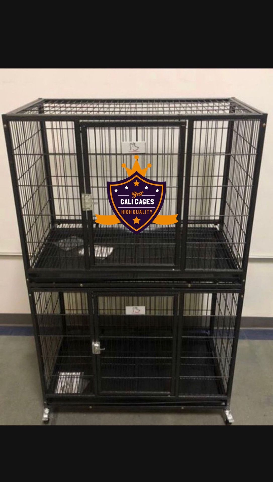 Double Stacked Dog Pet Cage Kennel Size 37” Medium New In Box 📦 