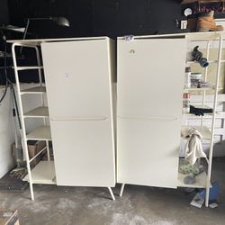2 Shelves For storage or clothing 