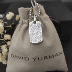 David Yurman Streamline Diamond Tag Pendant 