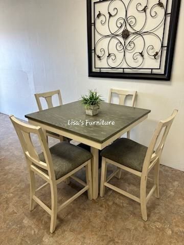 Beautiful Farmhouse Counter Height Kitchen Table 