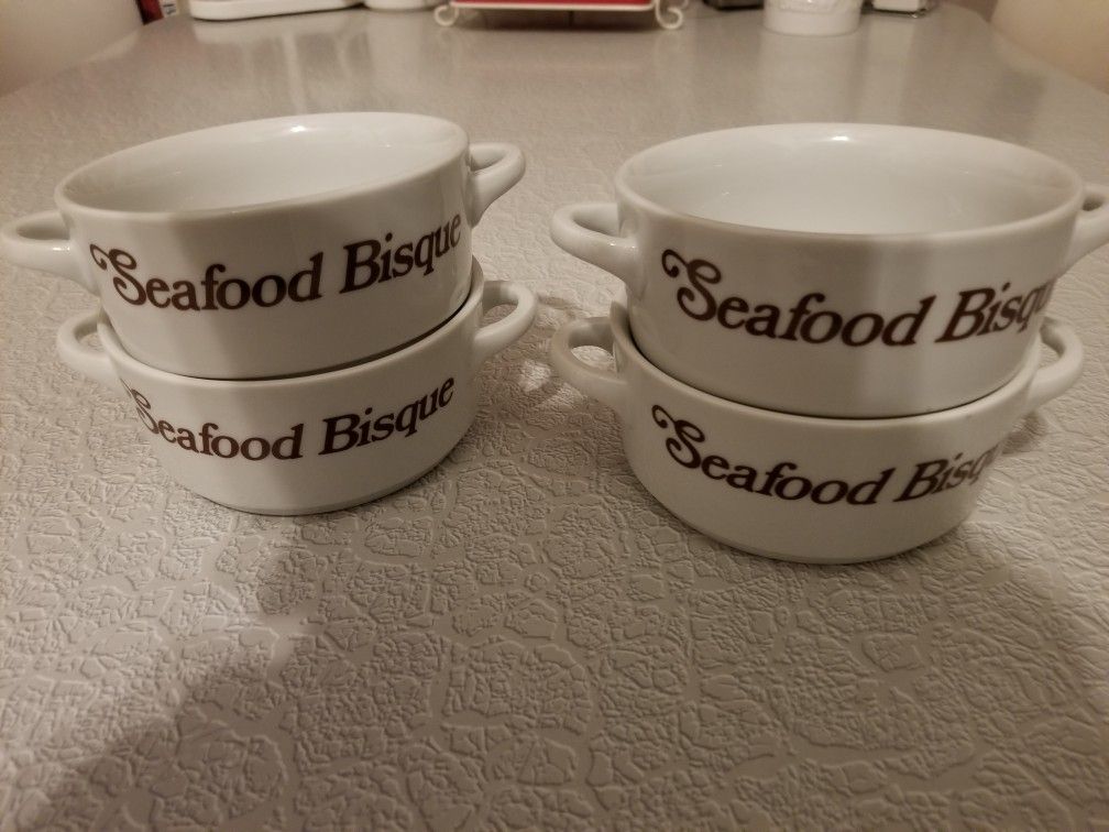 Set Of SEAFOOD BISQUE CROCKS