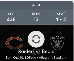 Raiders Tickets