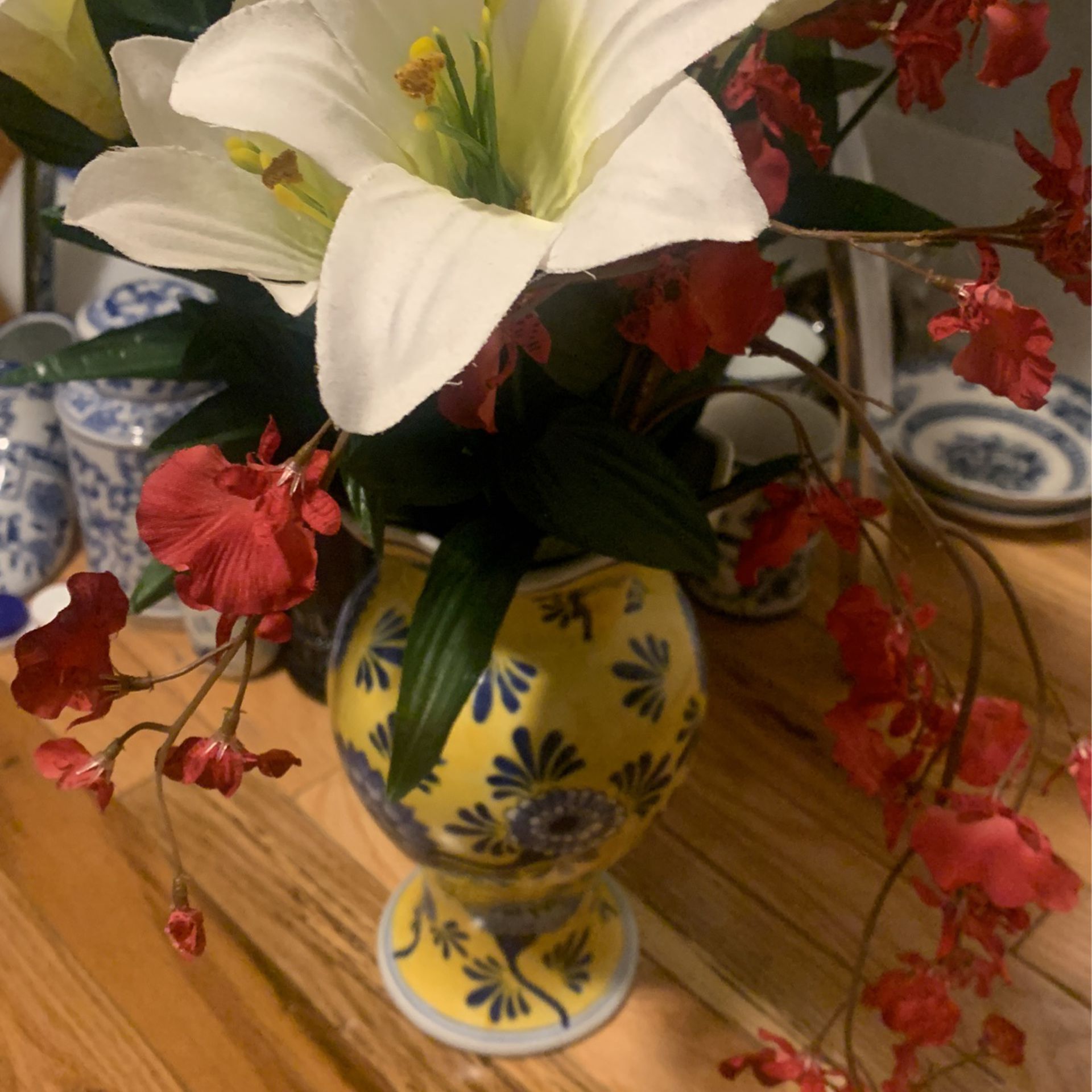 Beautiful Vase with fake flowers