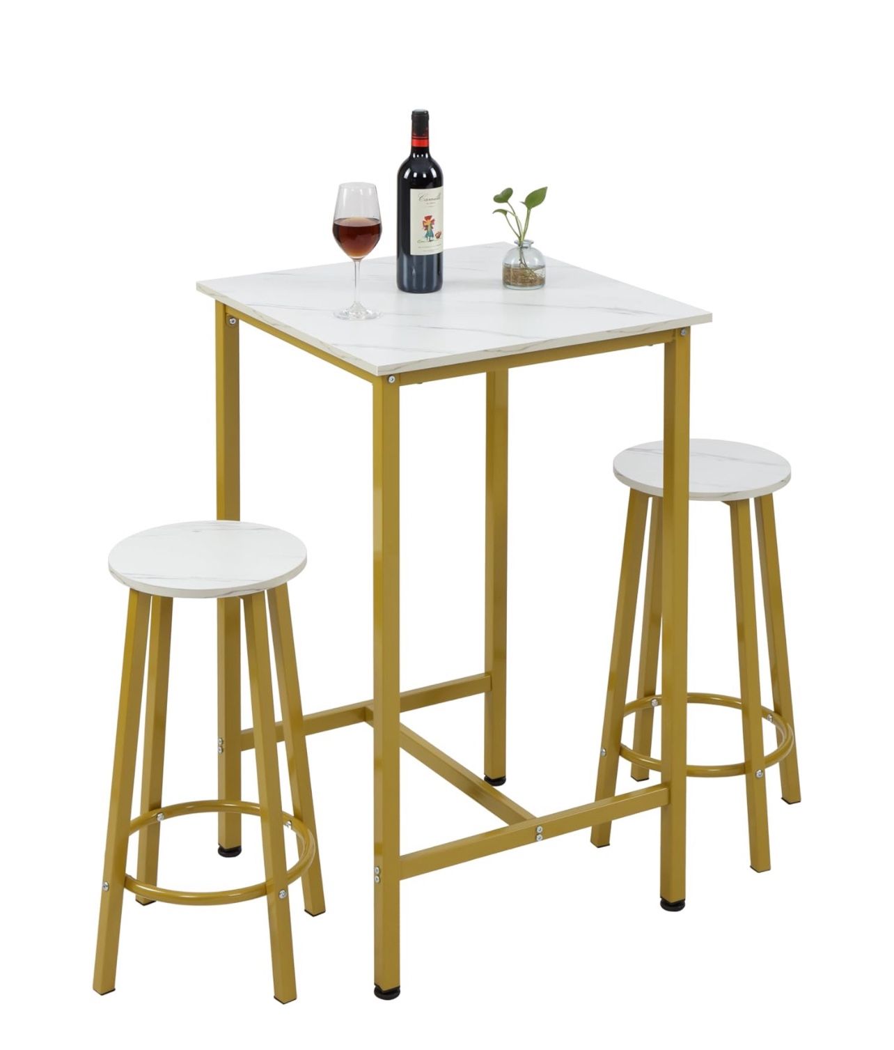 Finnhomy Table Set, 23.6" Pub Table High Top