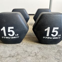 2 Piece - 15 Lbs Each Dumbbells
