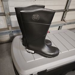 Rubber Safety Work Boots Size 10