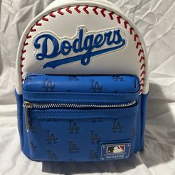 Loungefly MLB LA Dodgers Baseball Seam Mini Backpack
