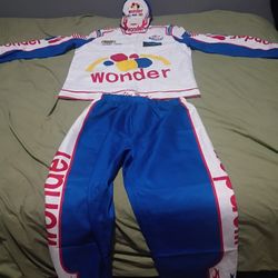 Ricky Bobby's wonder bread race uniform