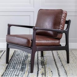 Merax Brown Mid Century modern chair
