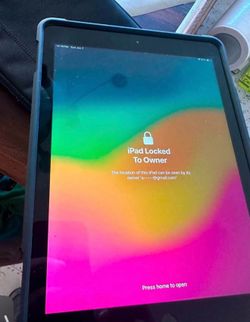 Ipad 7th Generation Perfect Condition- 10.2 inch screen. locked