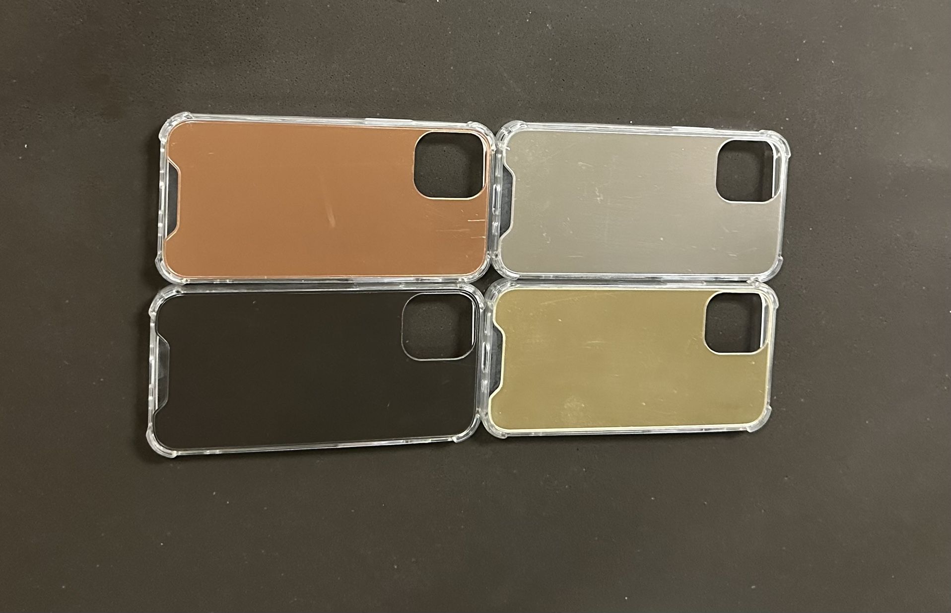 Metallic Phone Cases for IPhone 12 Mini  Approximately 80 phone cases, 4 colors  $100