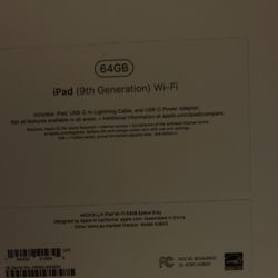 IPAD 9th Gen With Thee Box