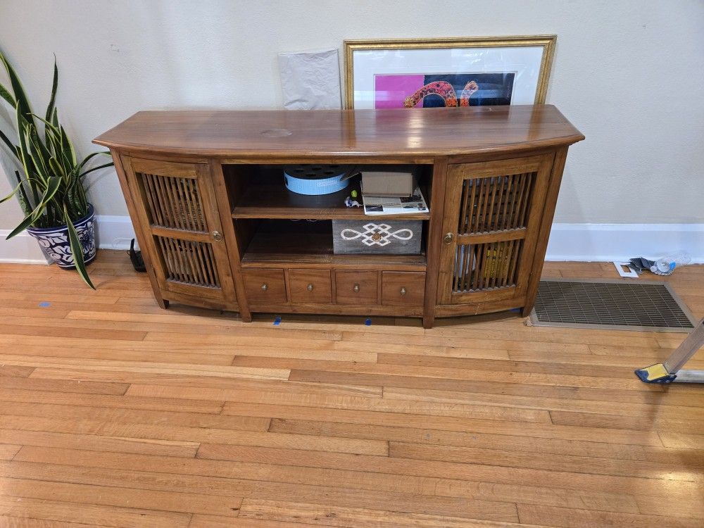 Credenza / TV Stand Made From Teakwood