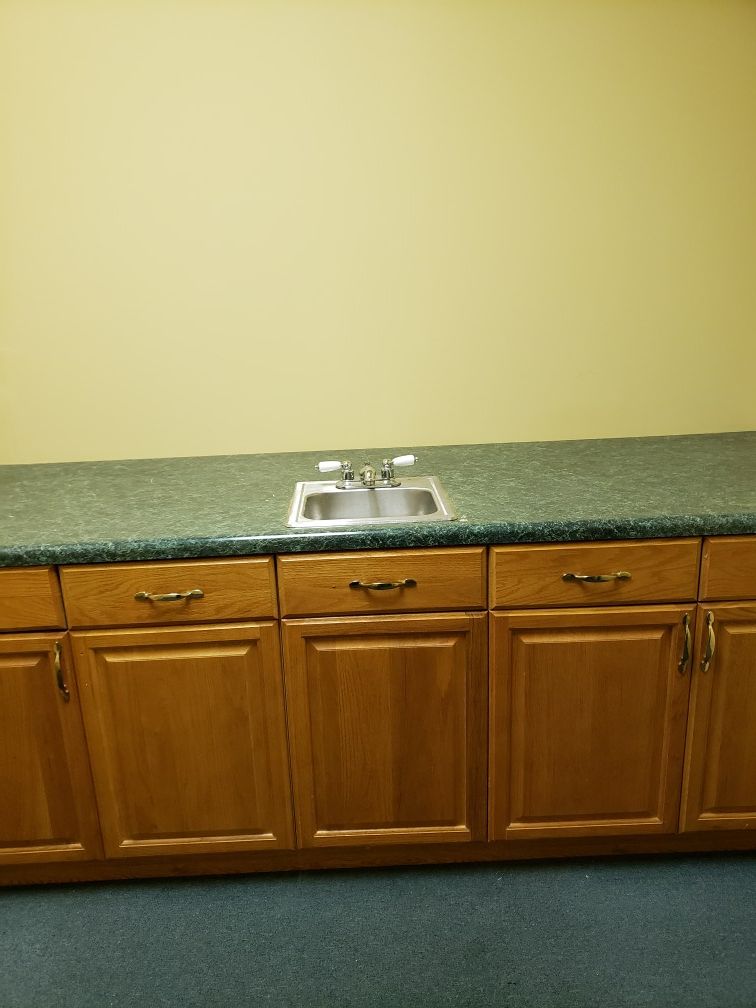professional office countertops with sink and base