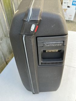 Valise à Coque Dure Samsonite Oyster Vintage Noir - Grand Format, 2 Roues, état Occasion Mais Fonctionnelle