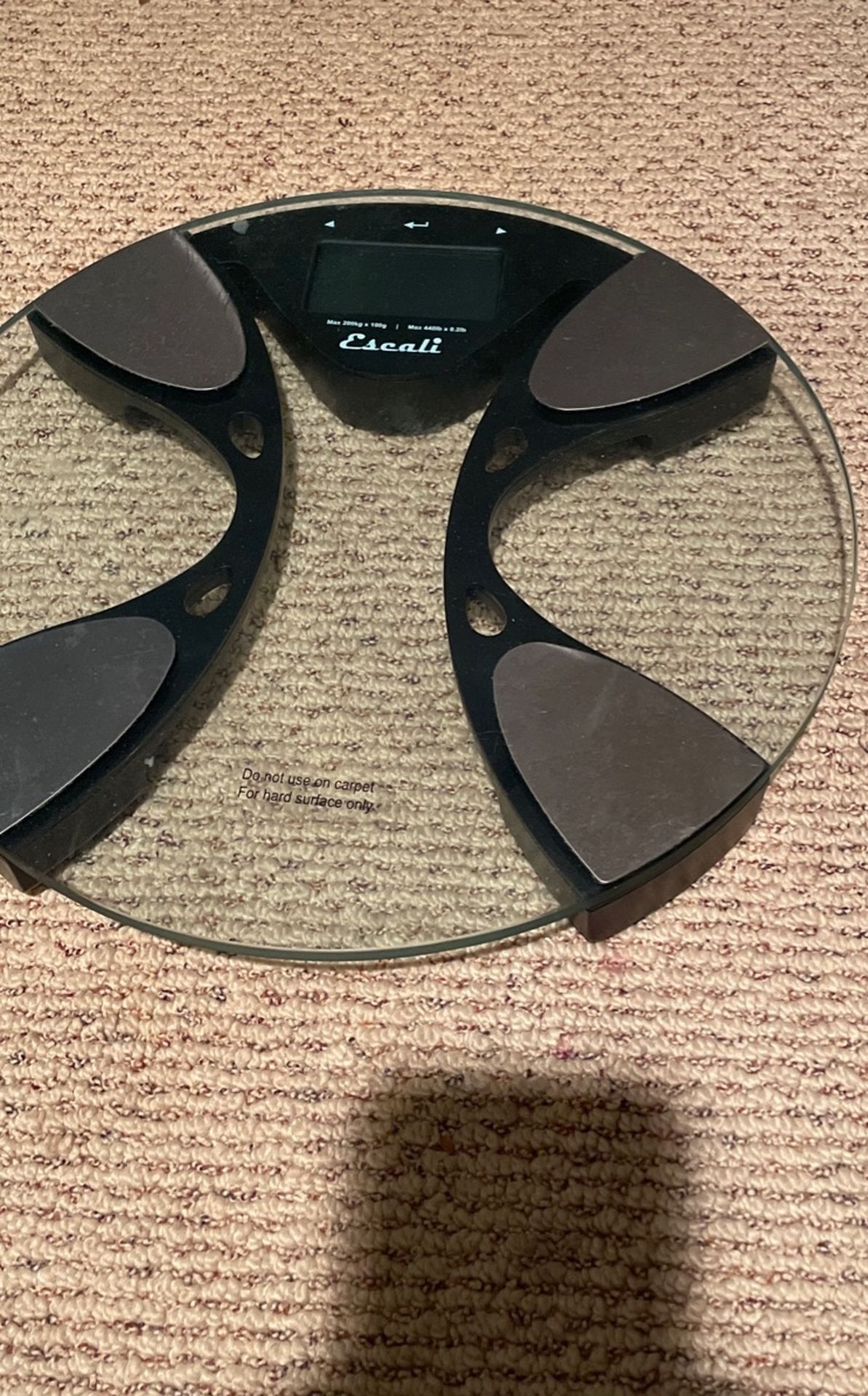 Ultra Slim Body Composition Scale , Clear Glass