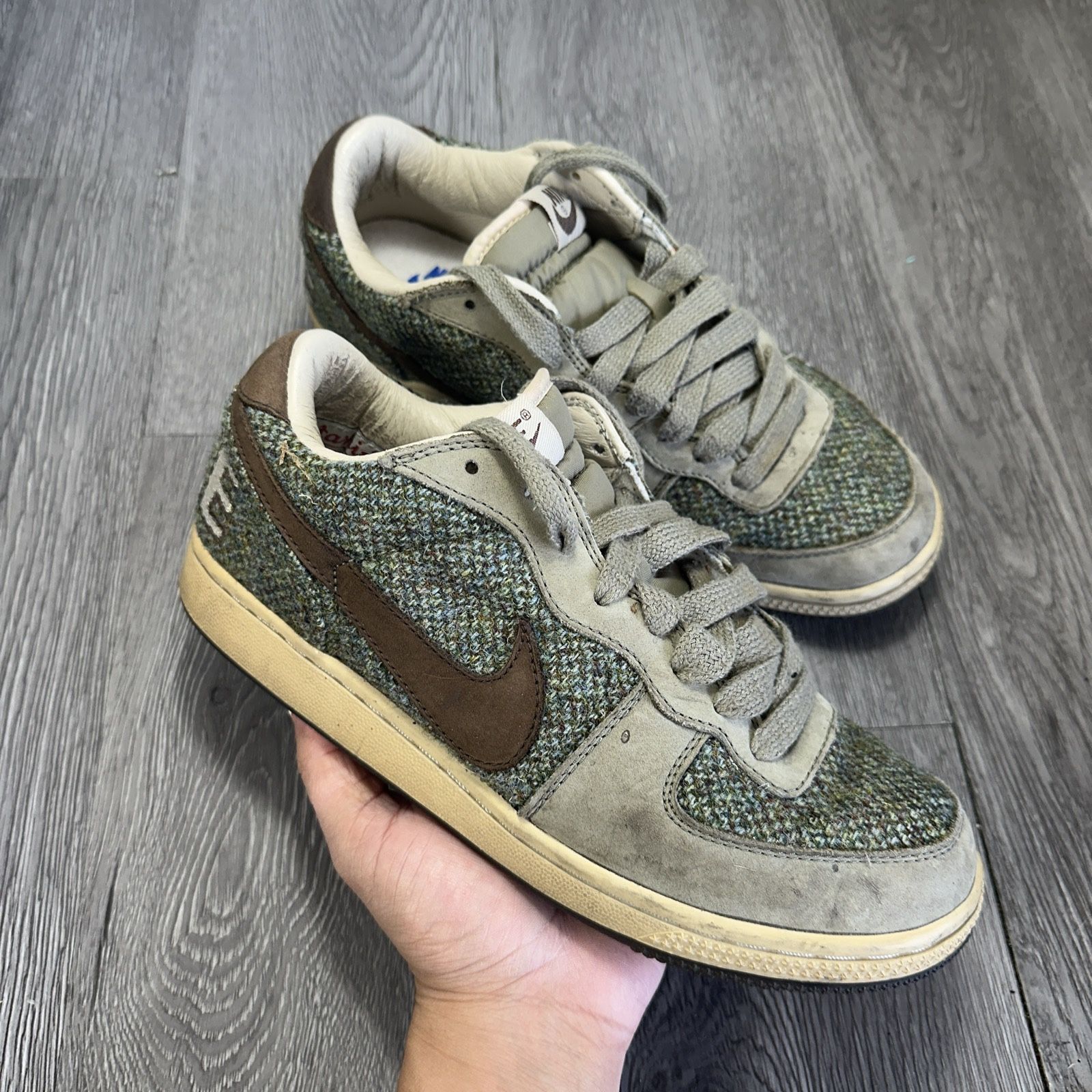 NIKE TERMINATOR LOW HARRIS TWEED RARE 2004 RELEASE WOMEN 8 OG
