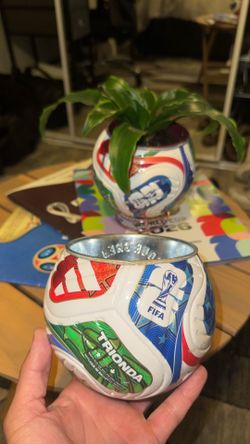 world cup ball vase
