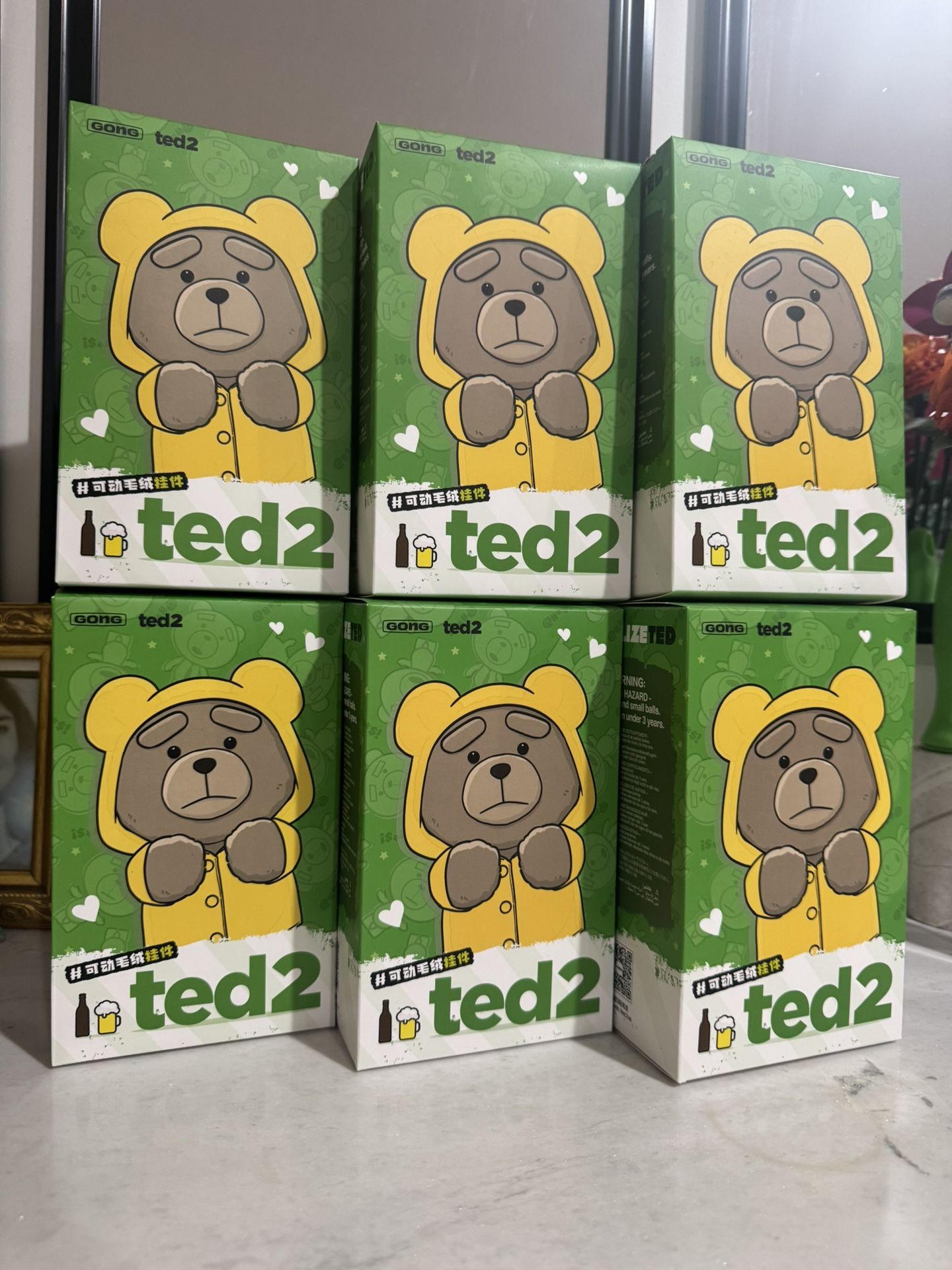 Authentic POPMART Ted2 Teddy Bear Action Plush Pendant