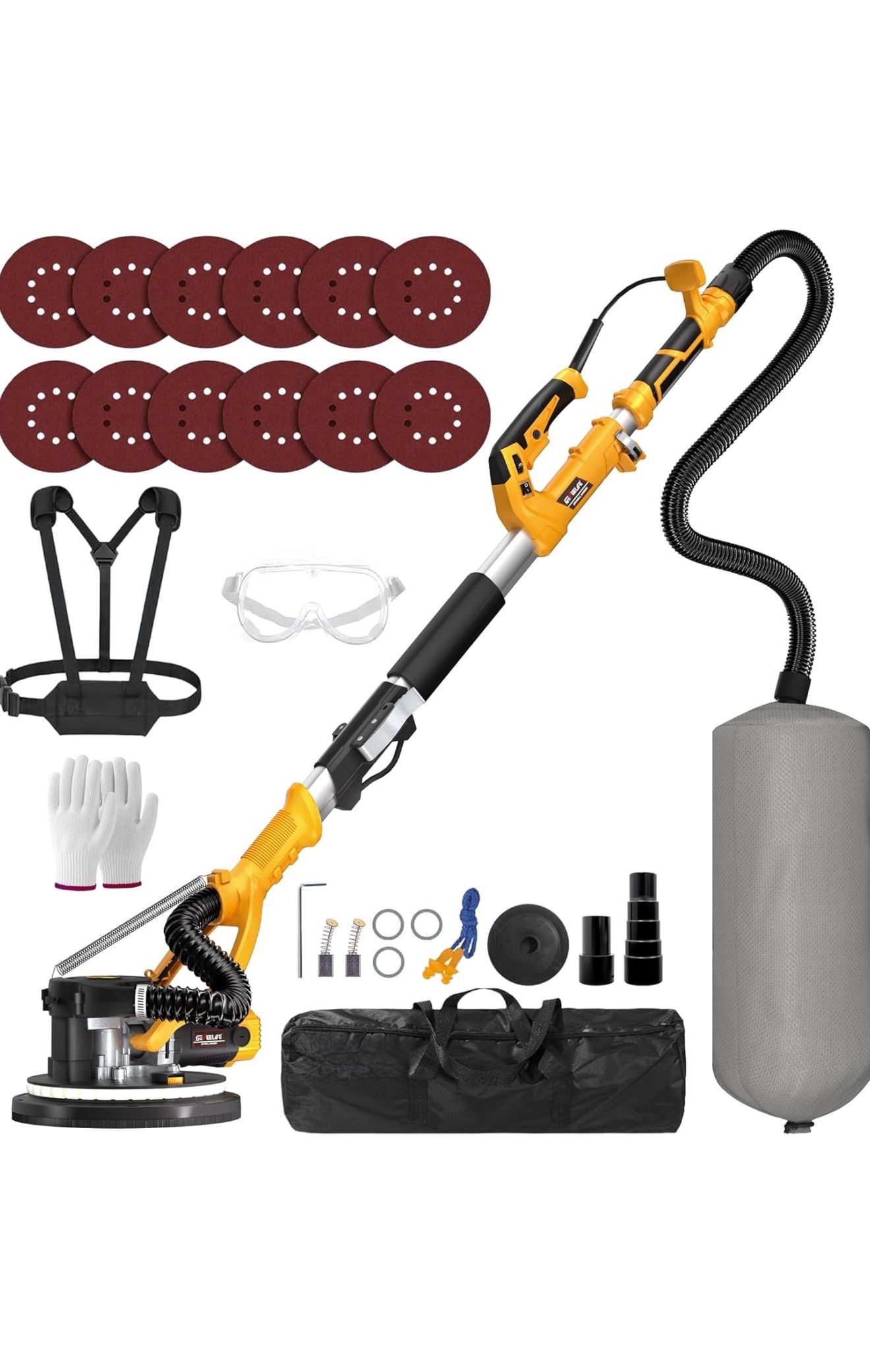 Electric Drywall Sander with Vacuum Dust Collector