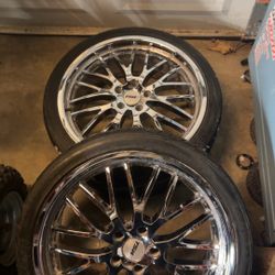 Set of Tsw chrome rims 