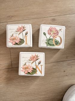 Ceramic Block Letter Decoration
