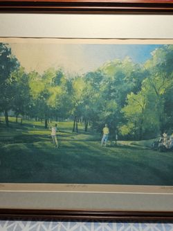 Tom Lynch "Golfing It Close" Signed Limited Edition Lithograph (134/950)