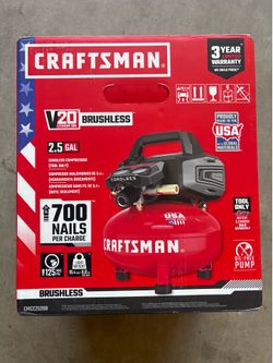 Craftsman 20v 2.5 gallon air compressor