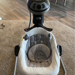 Graco DuetConnect LX Multi-Direction Baby Swing and Bouncer - Asher