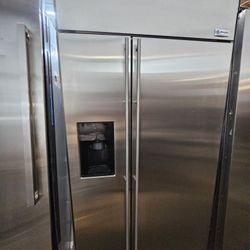 42" GE MONOGRAM BUILT IN STAINLESS STEEL REFRIGERATOR 