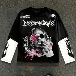 Men's Slim-Fit Long Sleeve T-Shirt, Plain Pattern H-Type Design, Thin Fabric All-Season Casual Top, Perfect Gift Choice