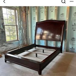 Cherry wood Queen Bed frame 