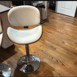 Great condition Beautiful Leather Bar Stools Adjustable from Wayfair