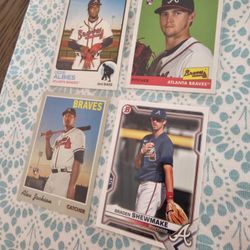 Atlanta Braves Newer Baseball Cards Lot 