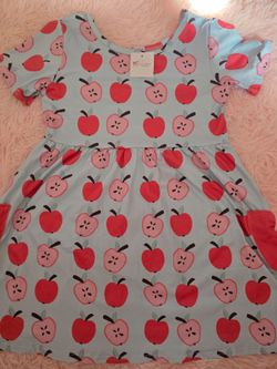 Girls apple , back to school dress size 9-10