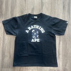 BAPE abc camo college tee