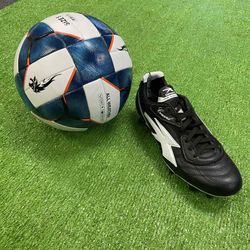 Nuevos Zapatos de piel para fitbol soccer con balones premier