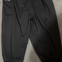 Men’s Jogger Pants – XL Black w/ Zipper Pockets