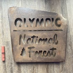PNW Art - Olympic National Forest Metal Wall Hanging 