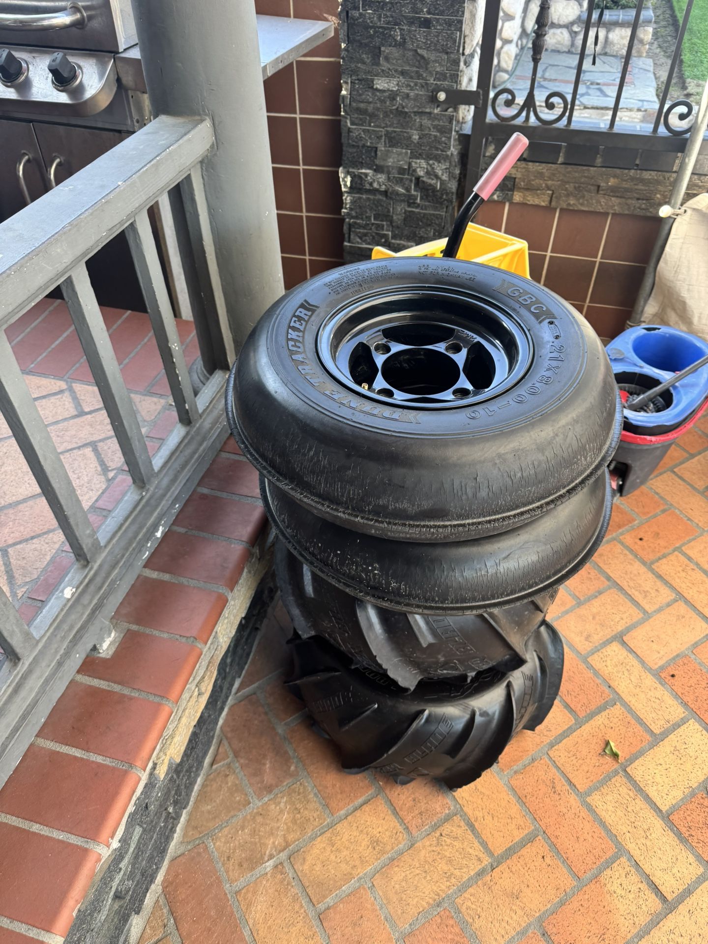 Sand Paddles With Ams Rims For Quad 