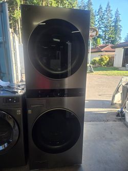 Lg Washer And Dryer suite laundry tower thin q