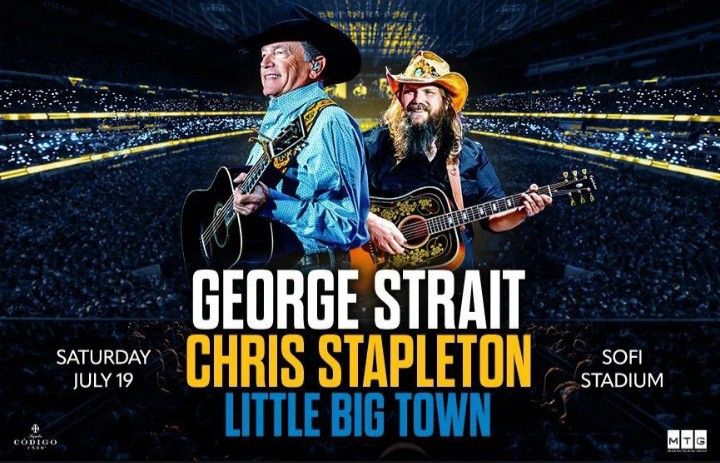 George STRAIT & Chris STAPLETON - GREAT SEATS, Clear VIEW, AISLE SEATS