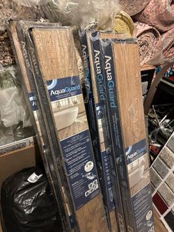 6 boxes of laminate flooring aqua guard