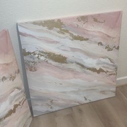 2pc Abstract canvas 